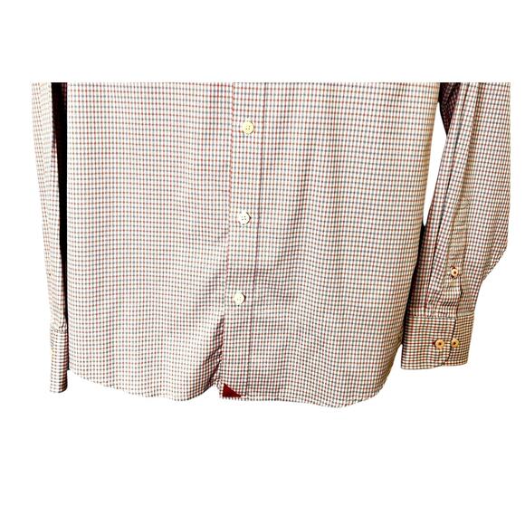 UNTUCKit Russell Slim Fit Blue Red Plaid Long Sleeve Button Down Shirt XL Slim - Picture 4 of 9